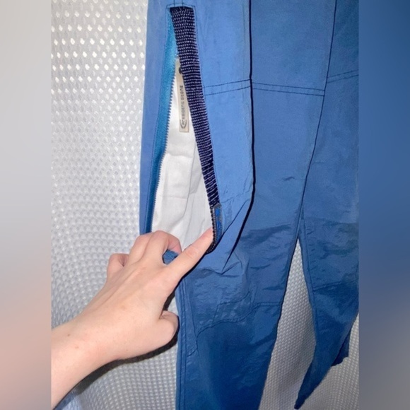 Women’s Vintage Y2K President Stone blue belted high waisted cargo pants Sz 32 - Picture 11 of 16